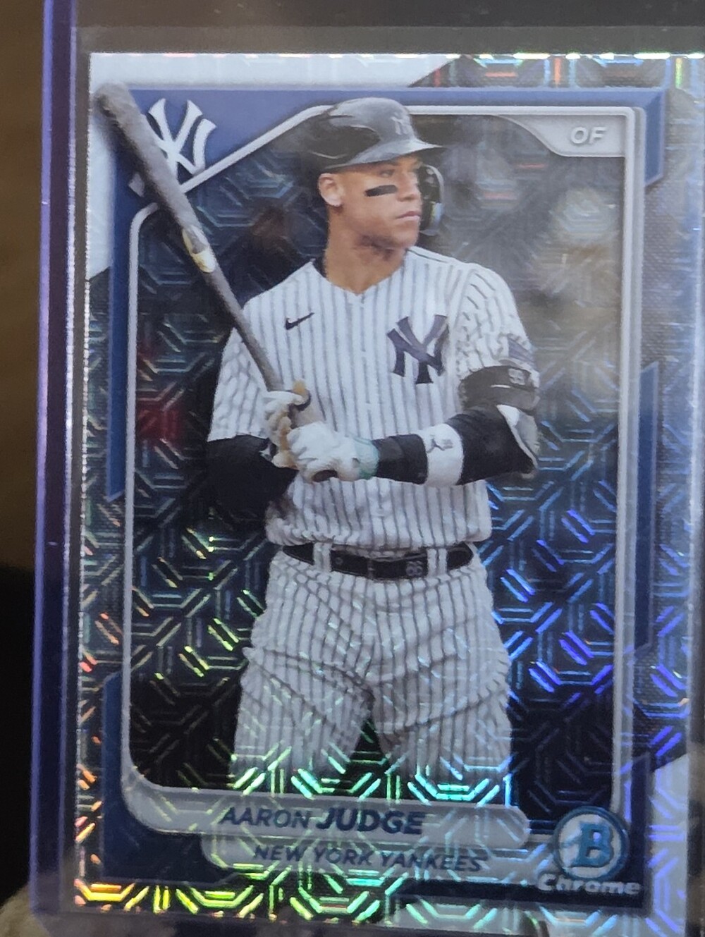 Topps New York Yankees Card Back - Navy & Silver